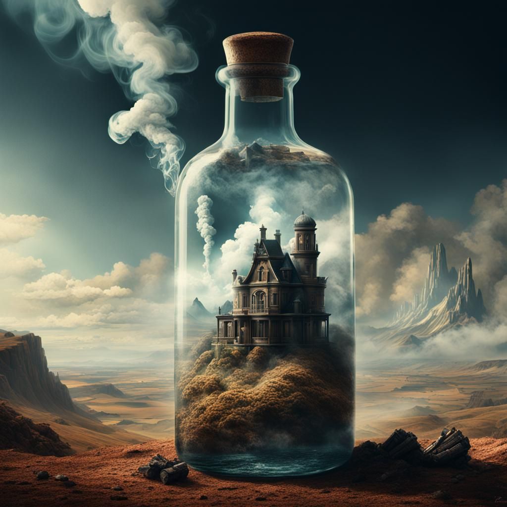 Smoke Captured: Cinematic Digital Matte Painting