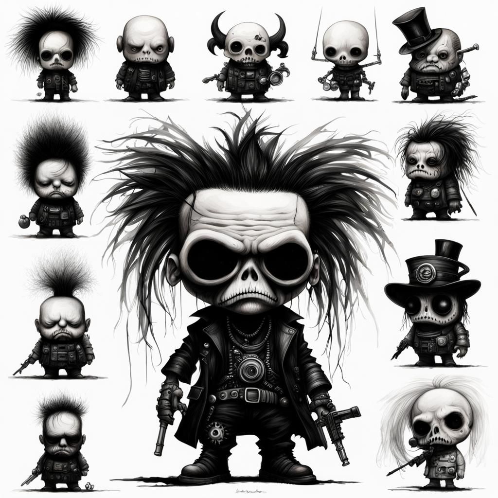 Demonic Cyborg Bear Portrait in Hyperrealistic Style