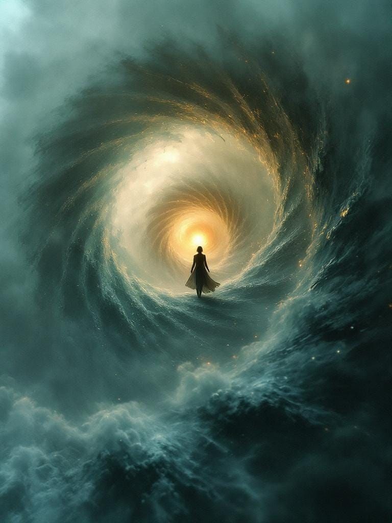 Helixes Swirl Through Murky Mists of Time Into an Orographer...