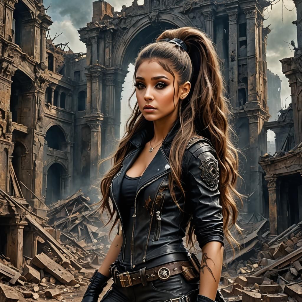 Ariana Grande as Post-Apocalyptic Survivor