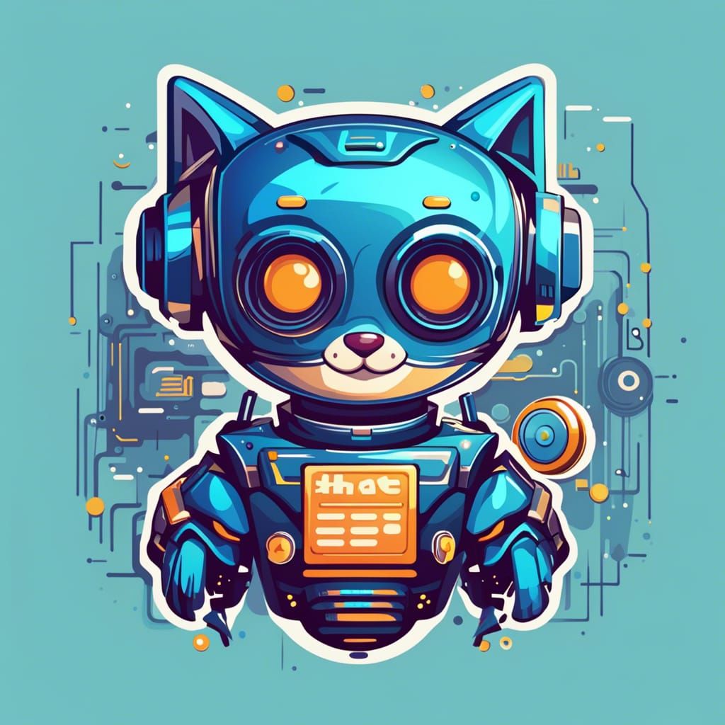 Simple Chat Bot Logo Design