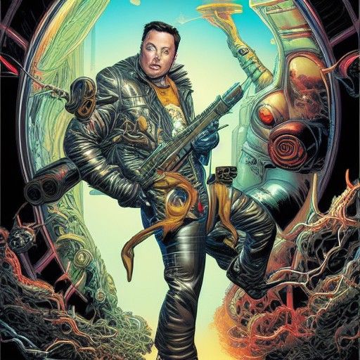 Stylized Portrait in Comic Book Art Style