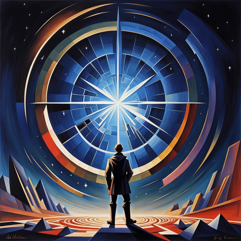 Solo Leveling Unleashes Strength: Abstract Cubism