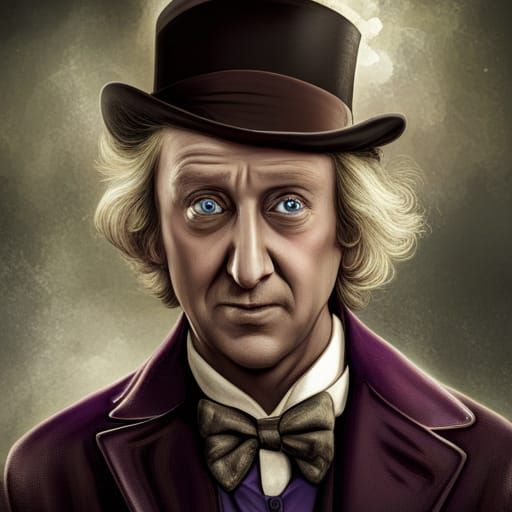Dying Willy Wonka: A Poignant AI Interpretation