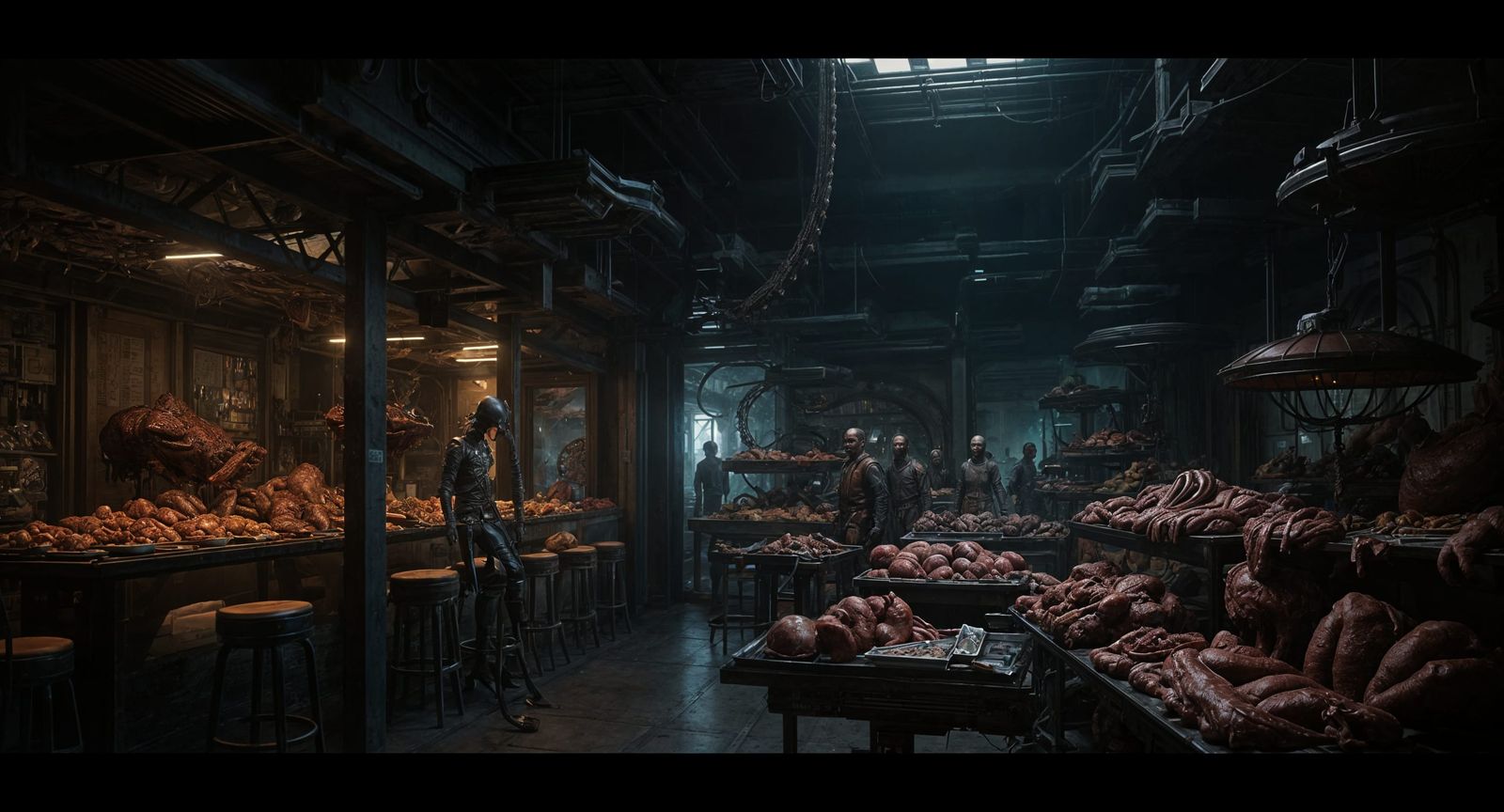 Alien Meat Market with Advanced Technology