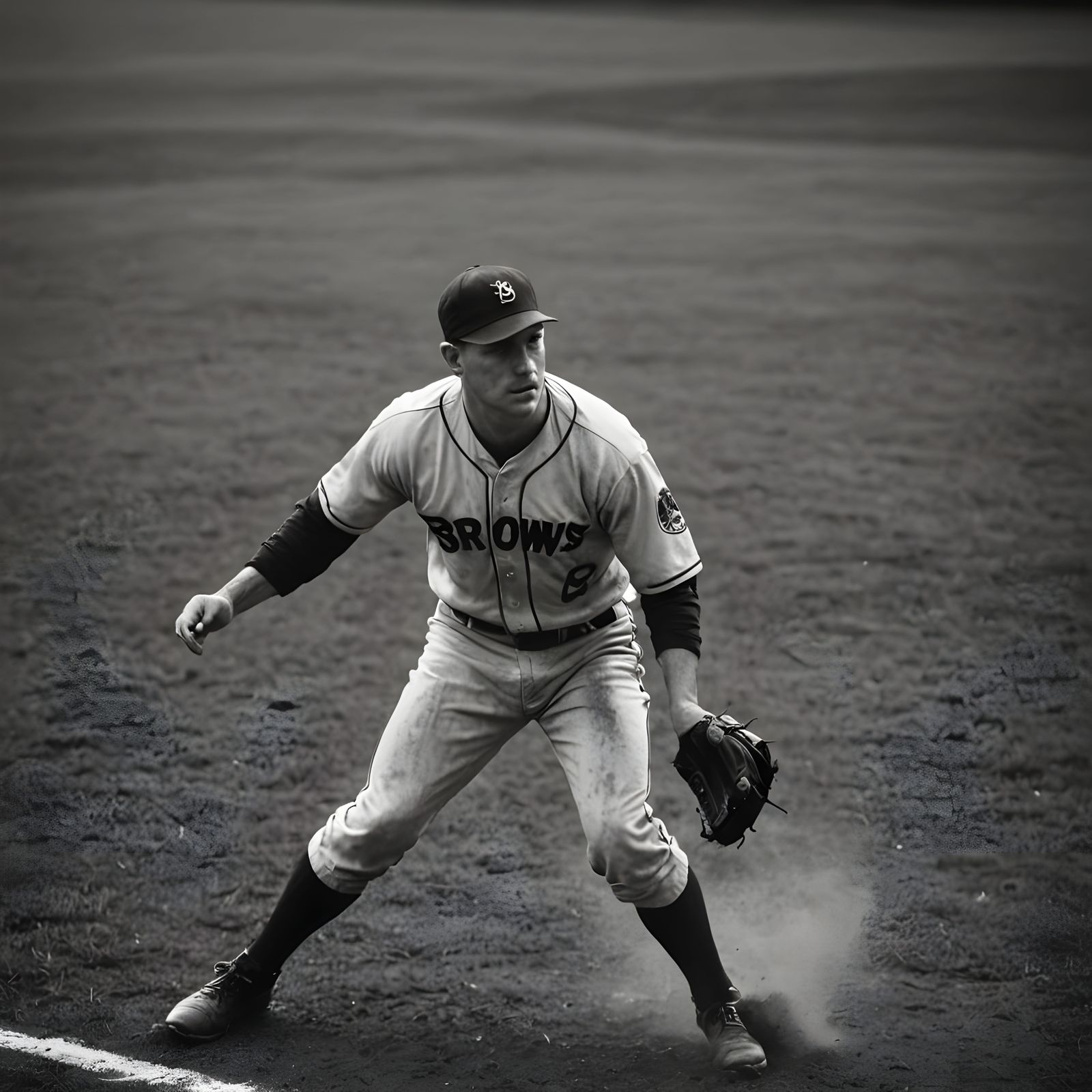 1920s St. Louis Browns Baseball Team in Action