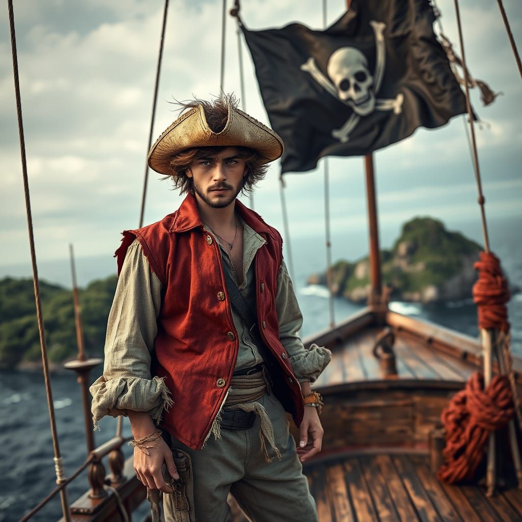 Moody Pirate Embarks on the High Seas