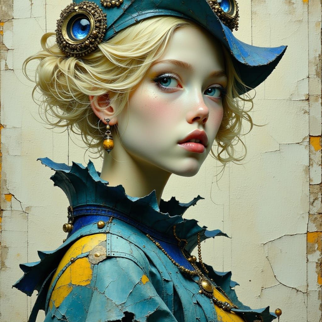 Steampunk Beauty in Horrorpunk Ligne Claire Style