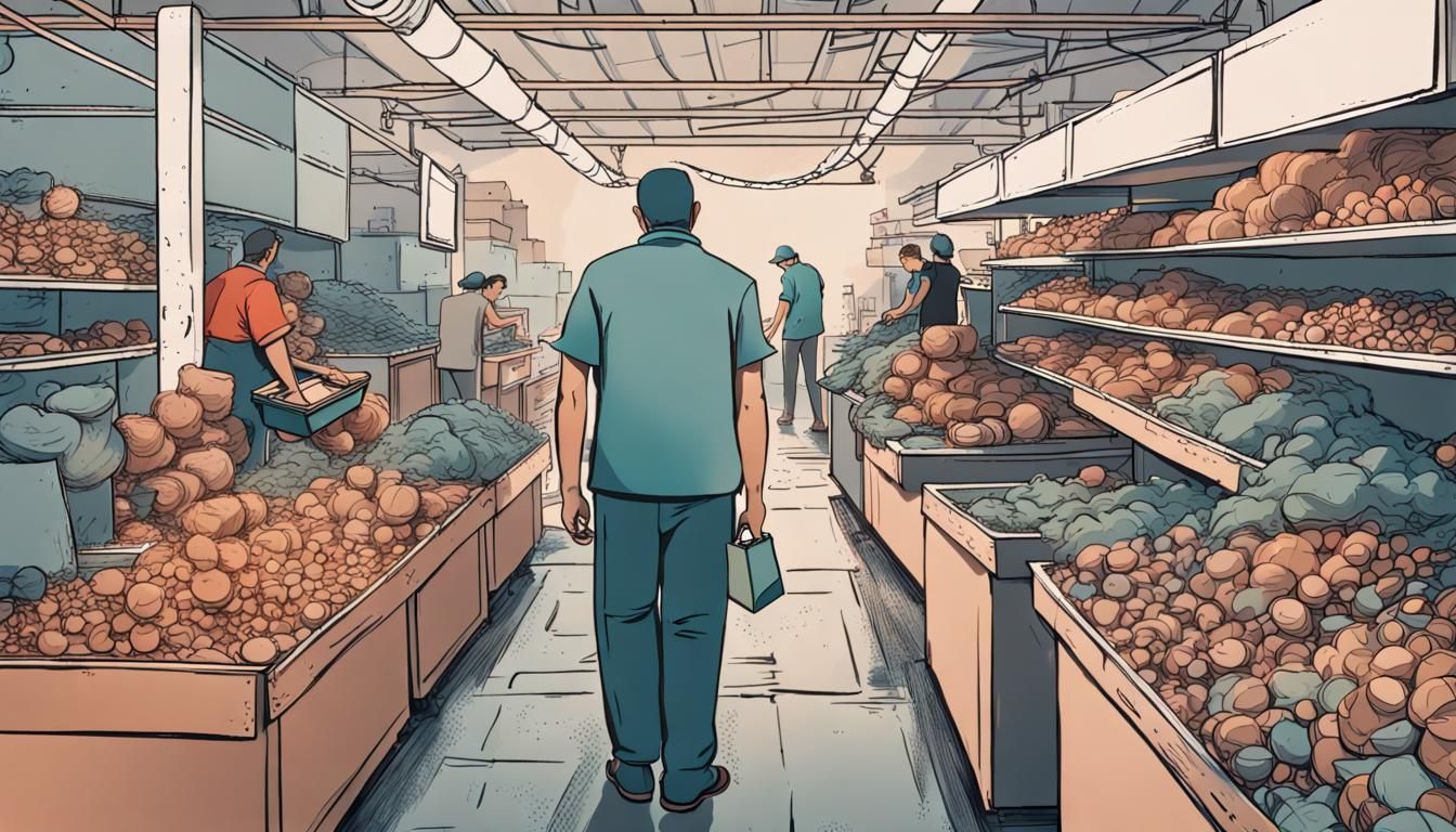 toiling away at a low-income job, burdened with dissatisfact...