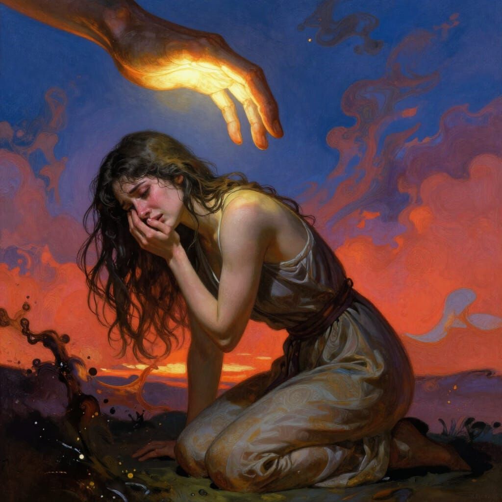 Divine Intervention: Woman Receives Hope from Above