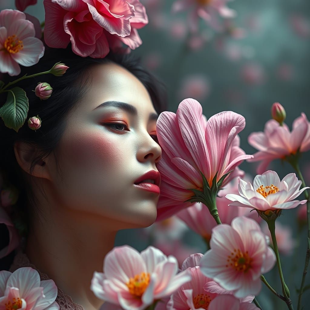 Ethereal Blossoms in Distorted Harmony