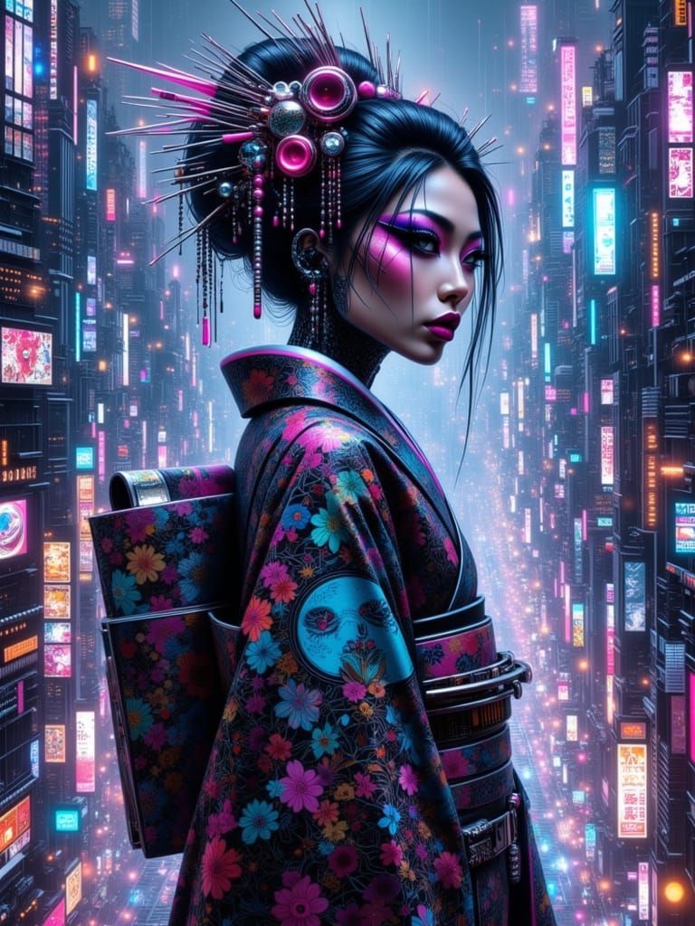 Cybernetic Geisha in Phasing Metropolis