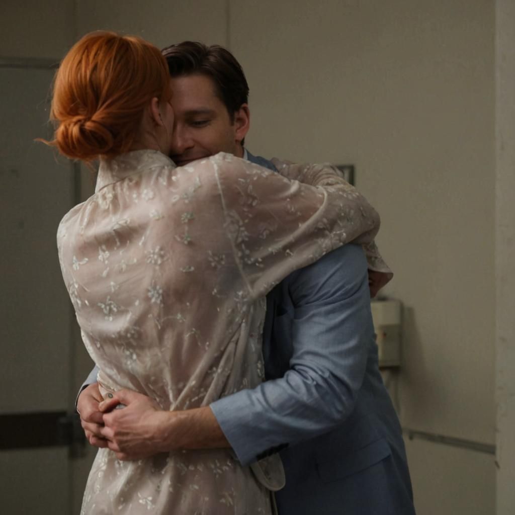 Mary Jane and Peter Parker Embrace Backstage
