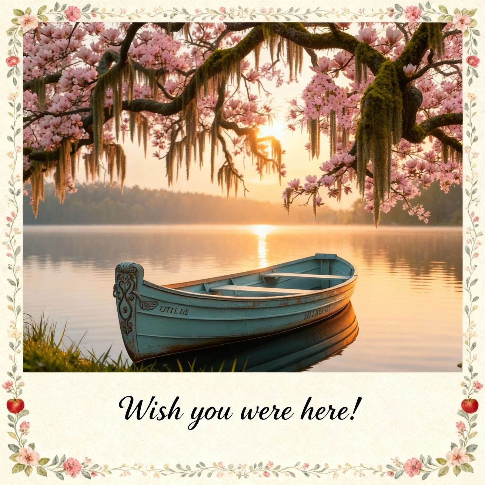 AI Generated Postcard Image