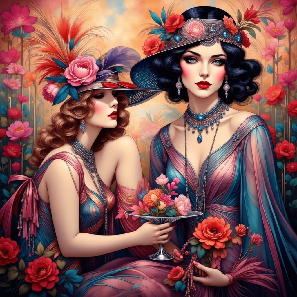 The flappers of the flowers