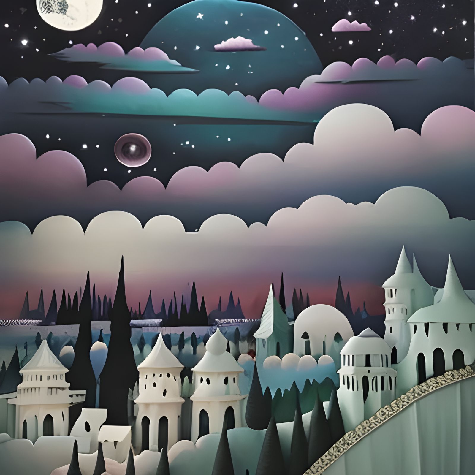 Paper Quilling Shadowbox of Yggdrasil Tree