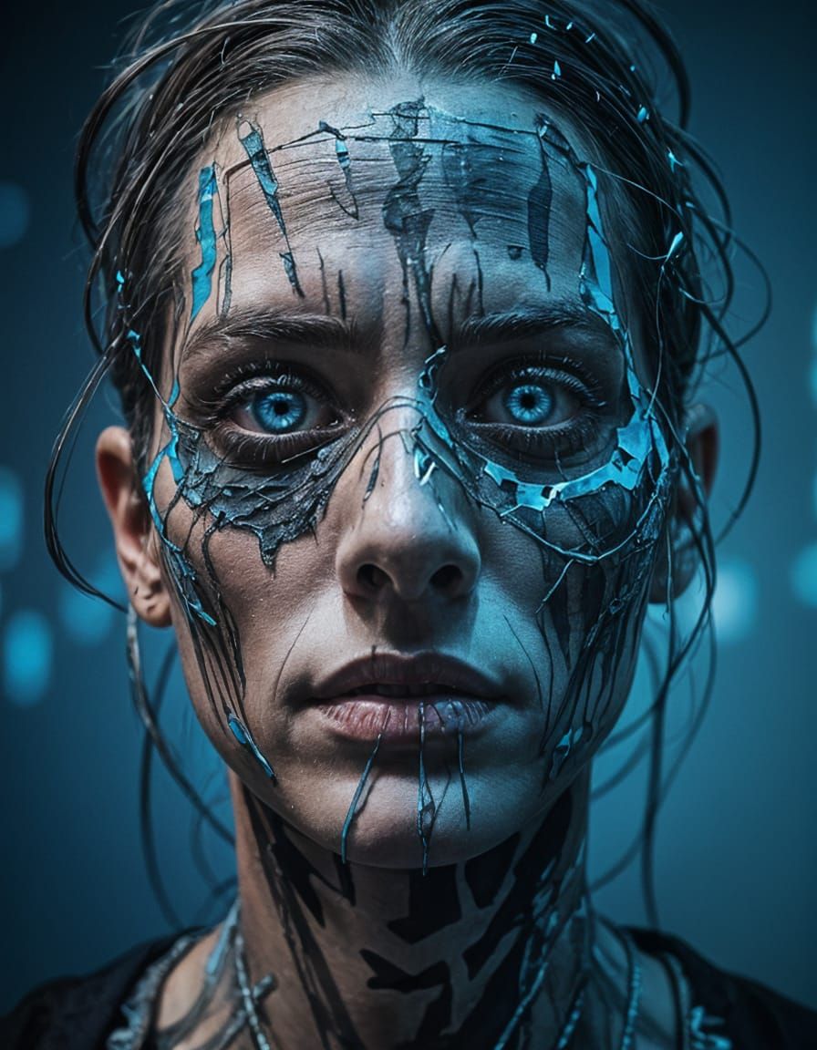 Glitched Forsaken Self Portrait