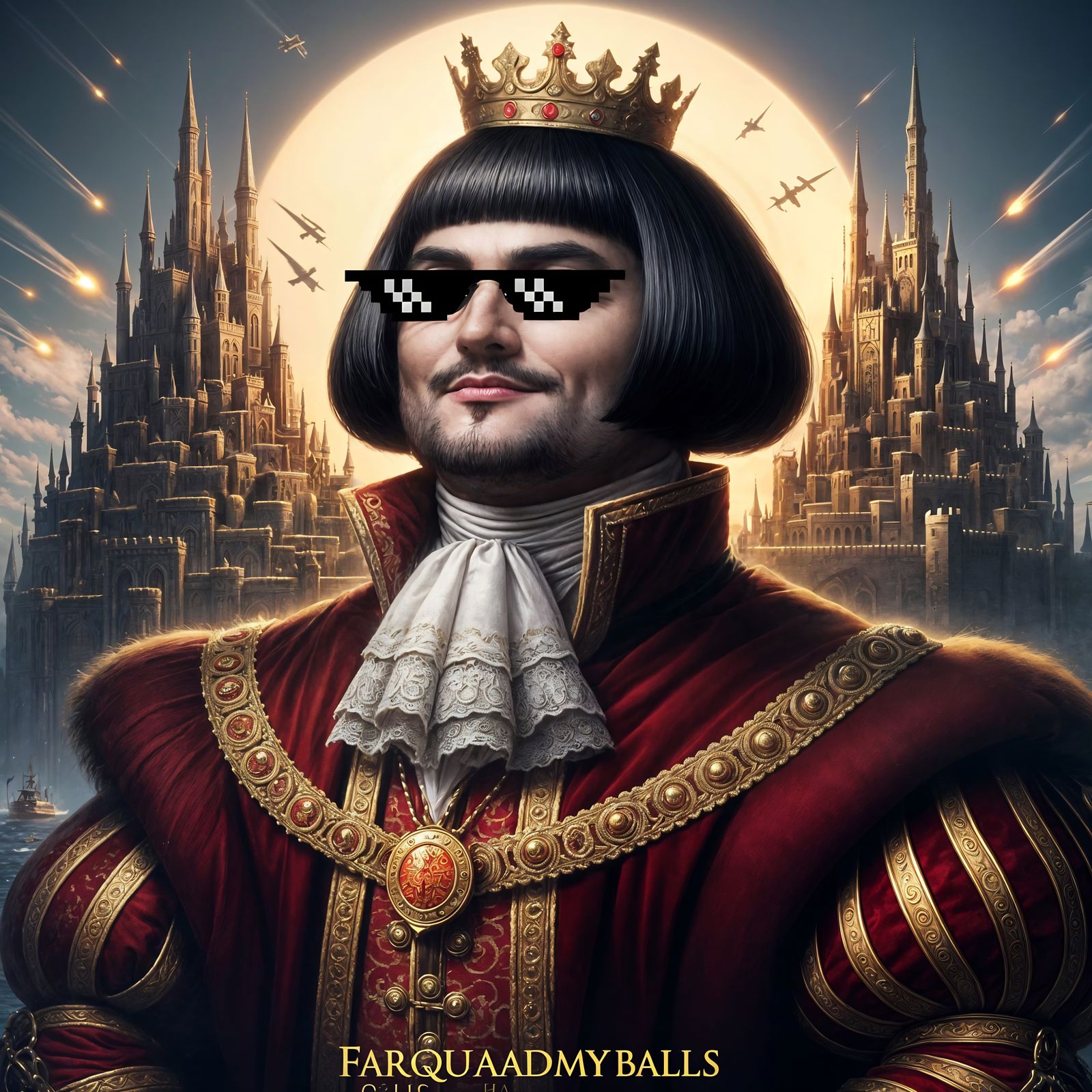 Fantasy Portrait: Smug Noble in Medieval Style