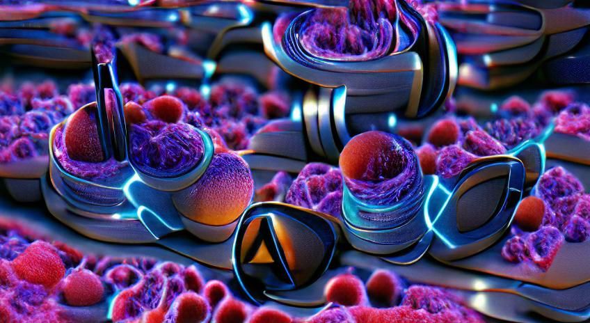Synthwave Neon Retro Phytoplankton in Unreal Engine