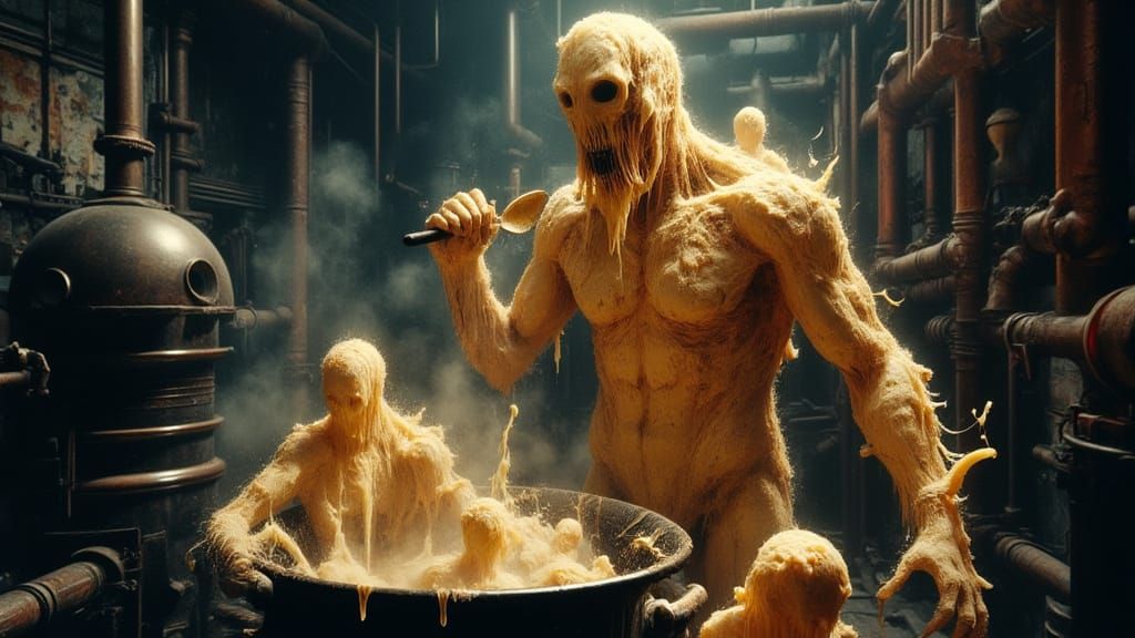 Macabre Butter Abomination in Industrial Lab