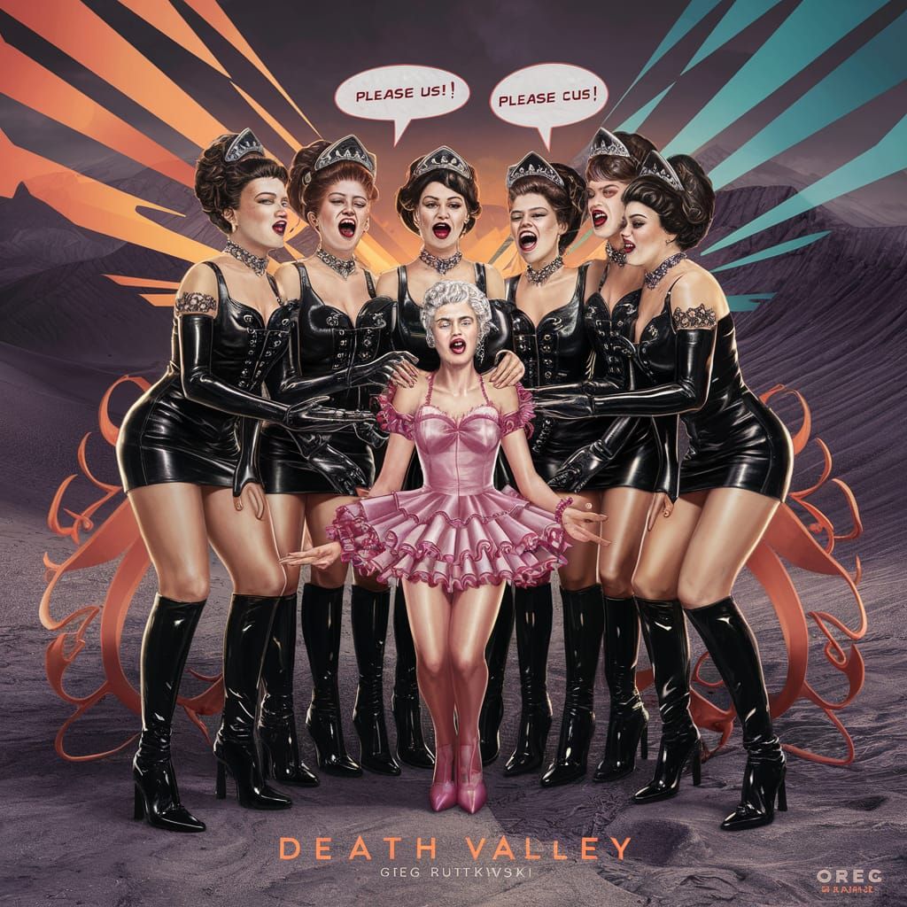 Leather Queens in Death Valley: Art Nouveau Concept