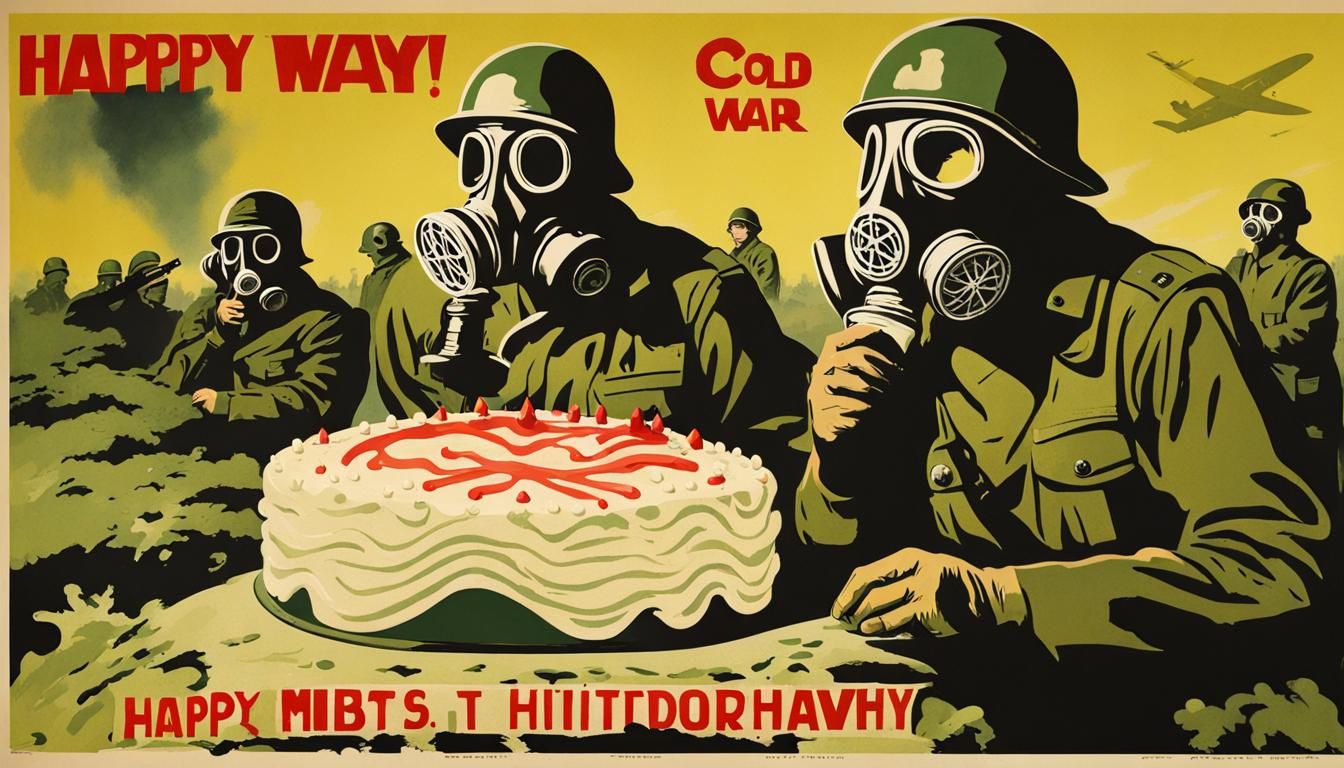Disturbing Cold War Propaganda Birthday Poster