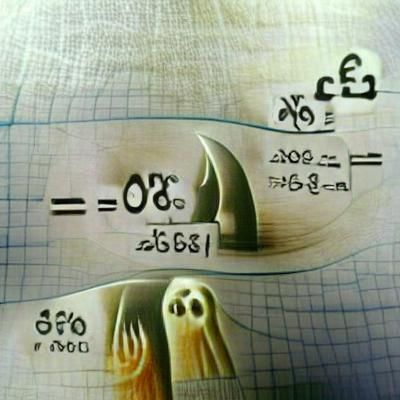 Intimidating Mathematical Equation on Chalkboard