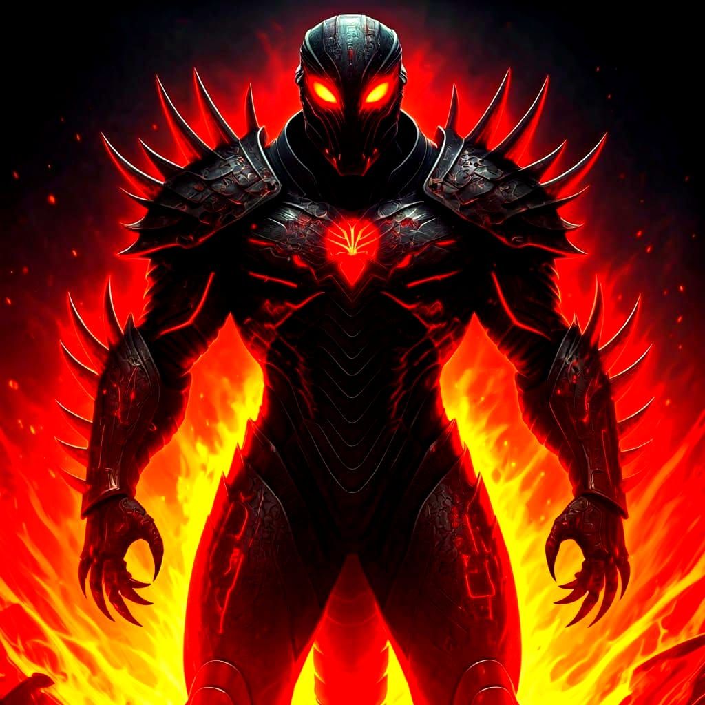 Godzilla Human Form Alt Design (Burning)