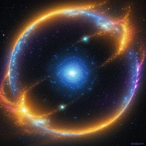 Orion Starseed in Sun Galaxy: Glitch Art