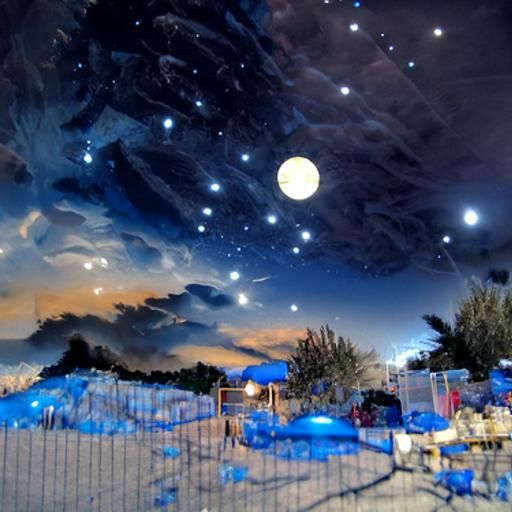 beautiful night beach