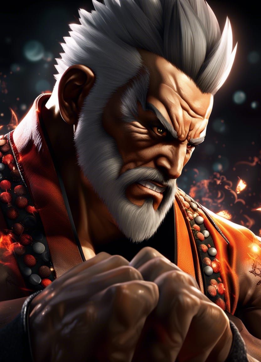 Heihachi from Tekken 7 in Anime Splash Art
