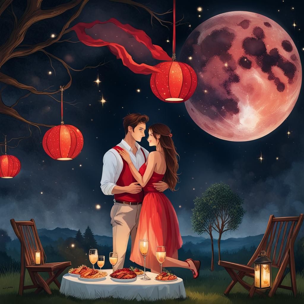 Romantic Candlelight Dinner Under the Stars