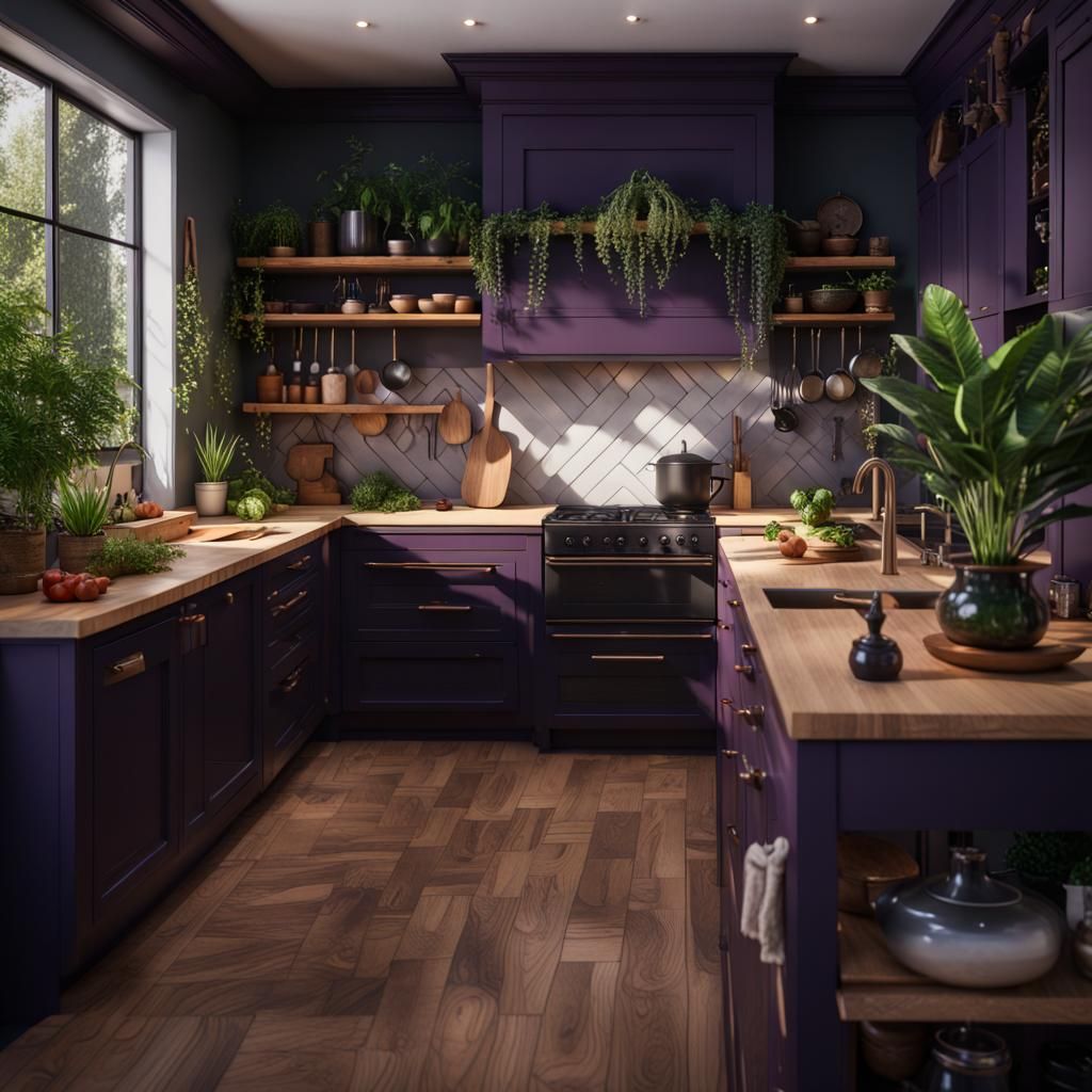 Purple Kitchen