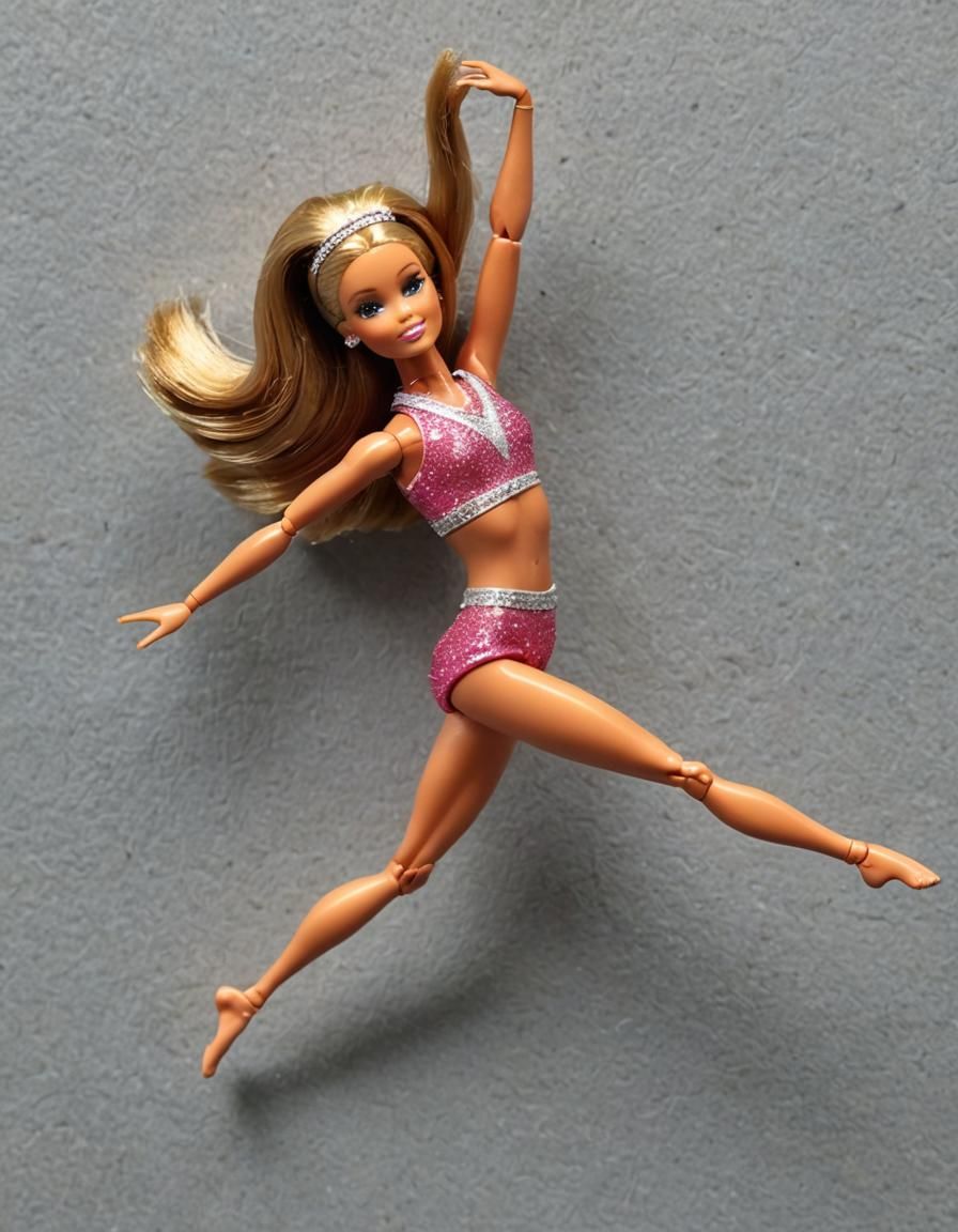 Gymnastic Barbie Ready for the Olympics