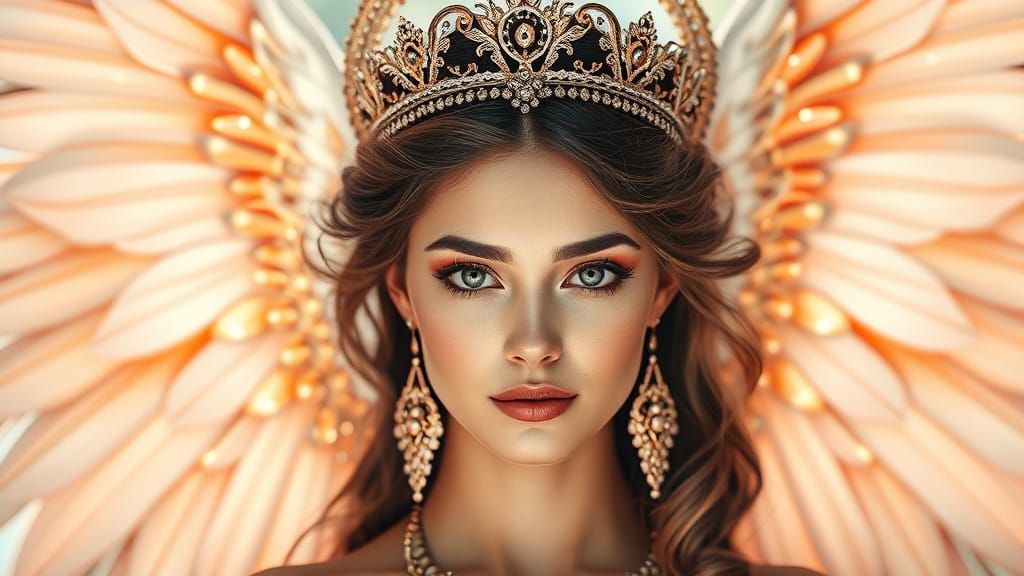 Radiant Winged Goddess of Beauty and Grace
