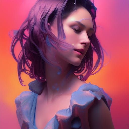 Fruity Portrait in Hyperdetailed Digital Art Style