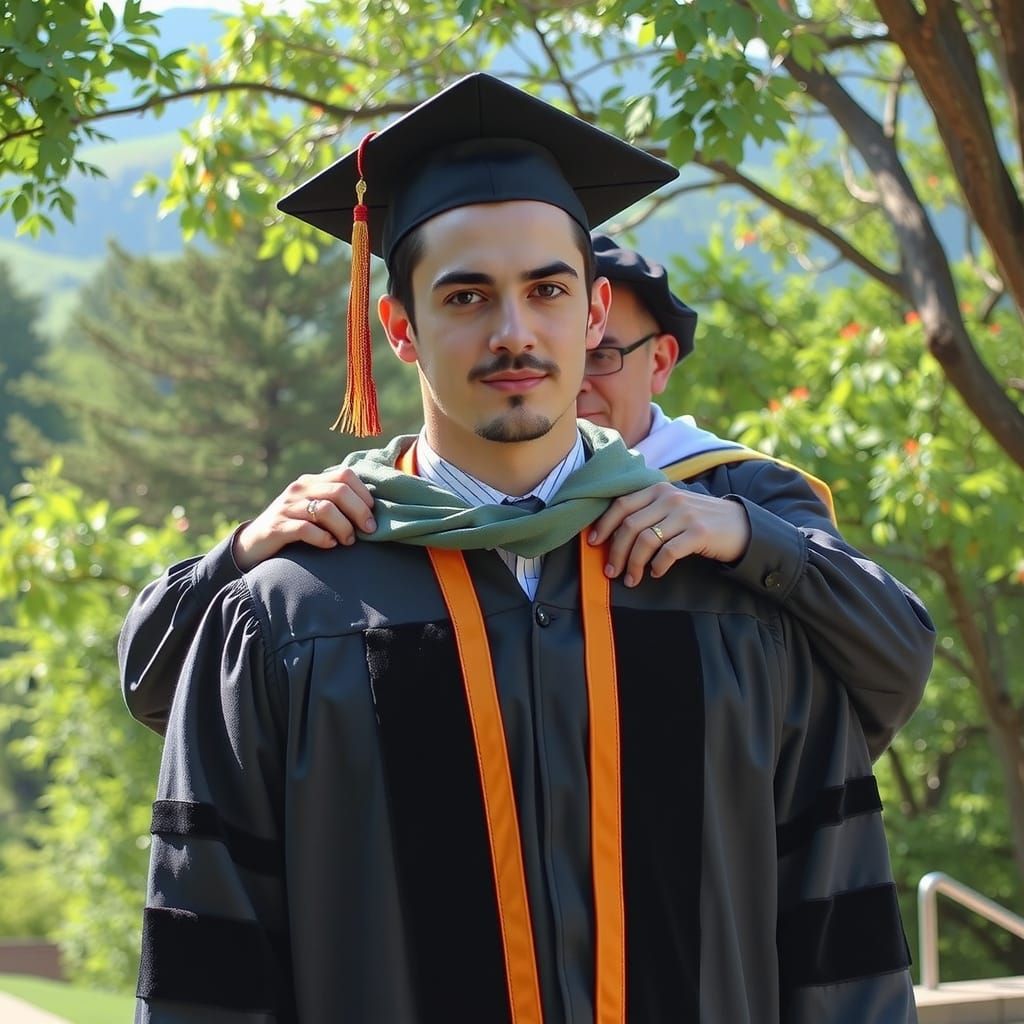 PhD Graduation Ceremony with Professor Hooding Graduate