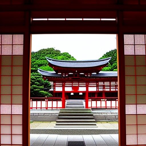 Serene Japanese Temple Architecture