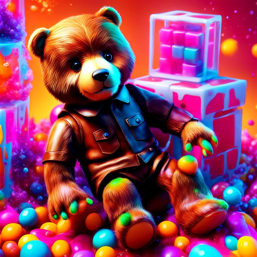 portrait of a teddy bear