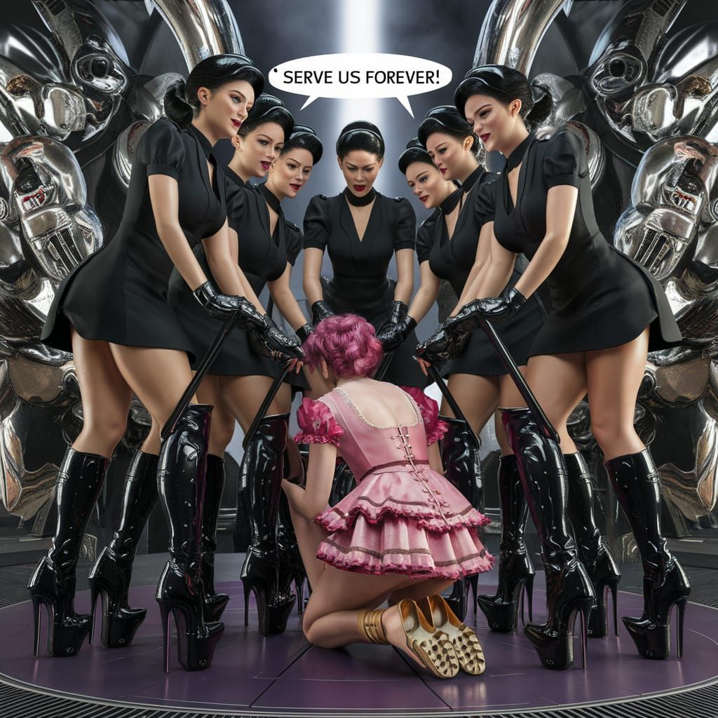 Sci-Fi Cleaning Ladies in Dystopian Future