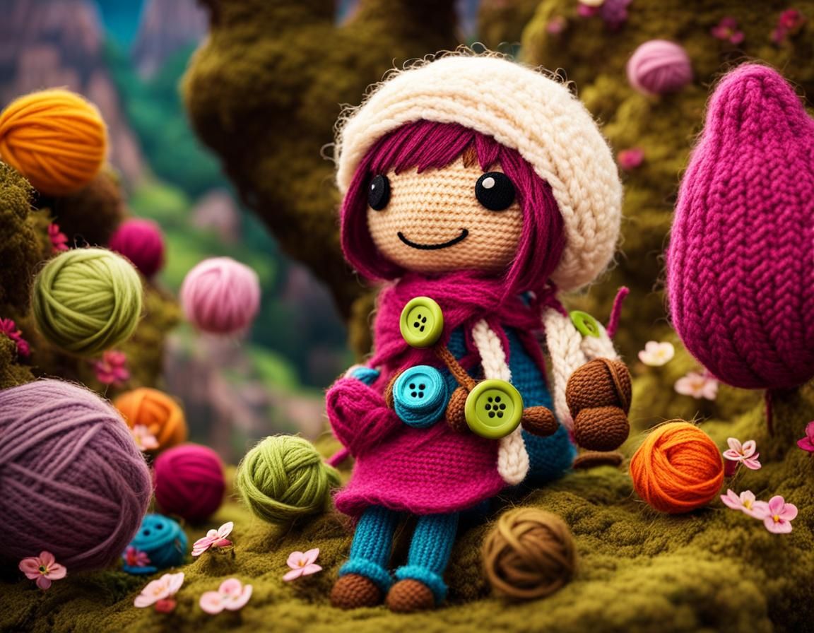 Sackgirl in Knitted Little Big Planet World