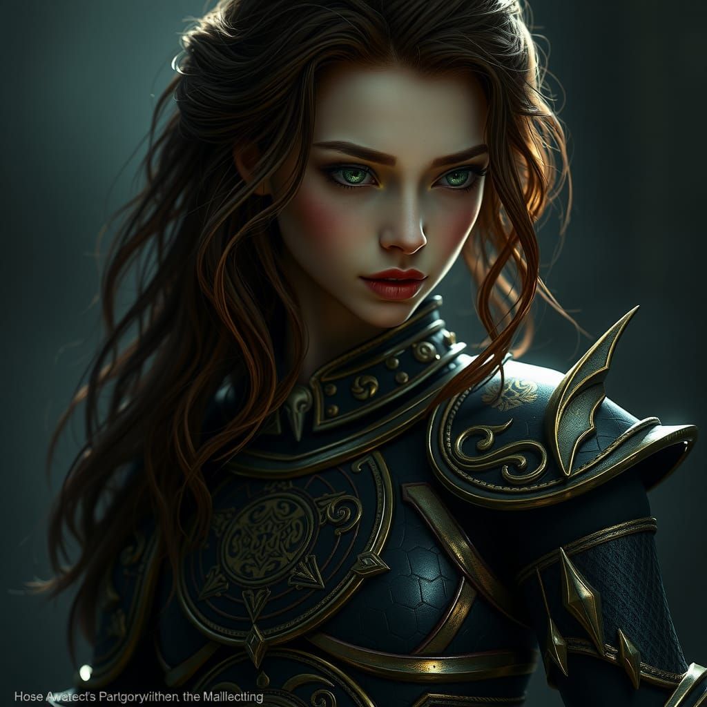 a high-resolution, photorealistic digital portrait, with a t...