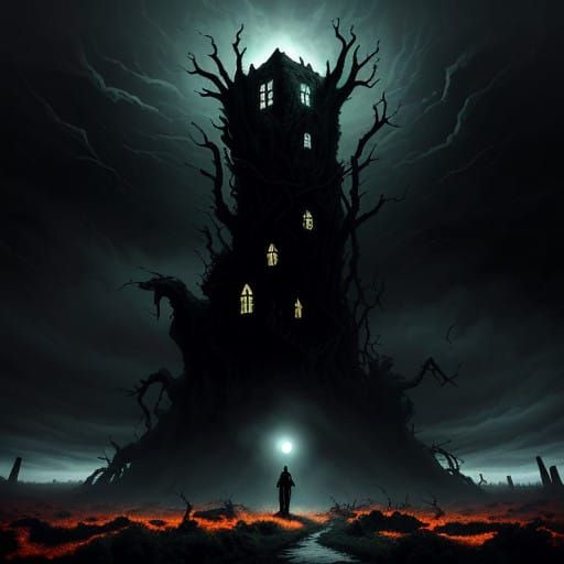 Eldritch Horror Abandoned Skyscraper in Desolate Eerie Lands...