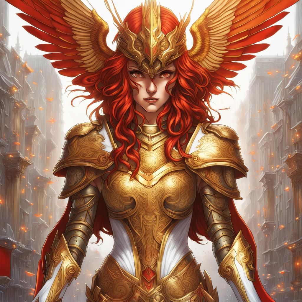 Golden Phoenix Saint: Epic Fantasy Warrior
