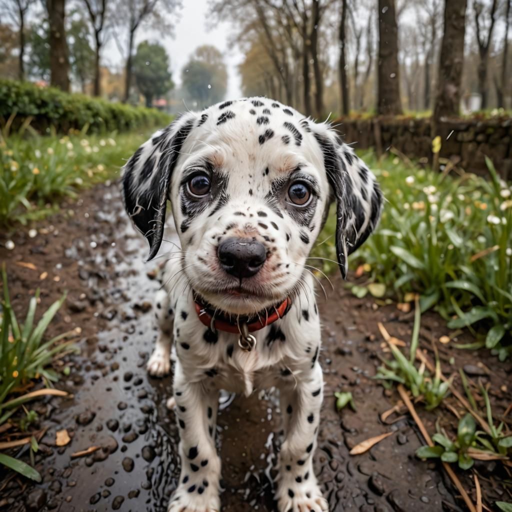 Adorable Dalmatian Puppy: Award-Winning Macro Photograph