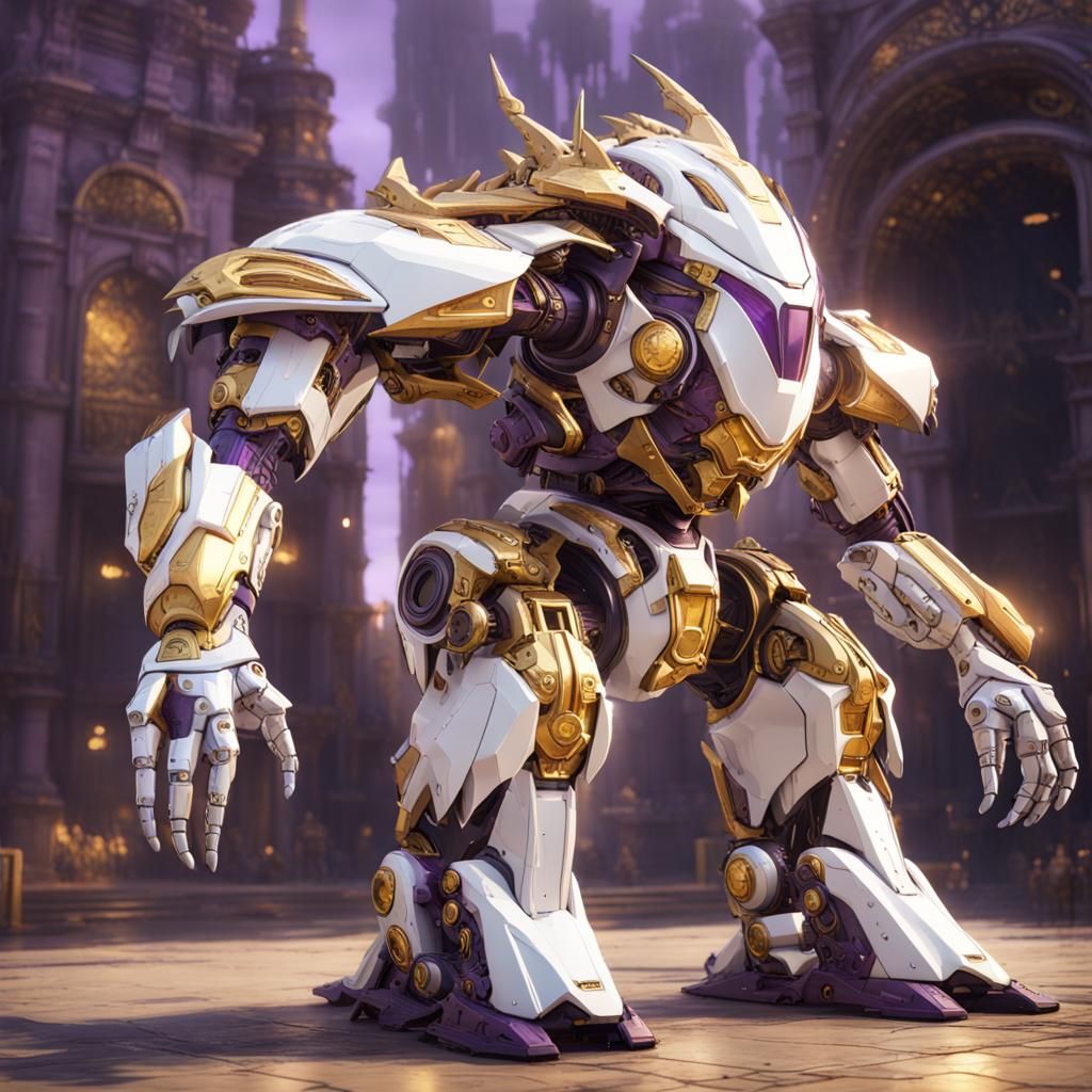 DragonThunder Robot: Dark Fantasy Concept Art