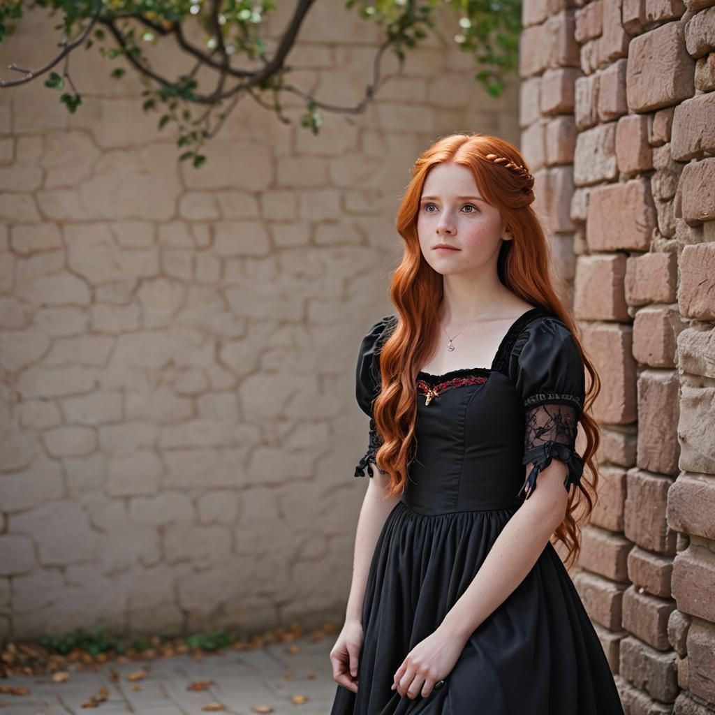 Ginny Weasley Portrait with Rapunzel Hair, Professional Phot...