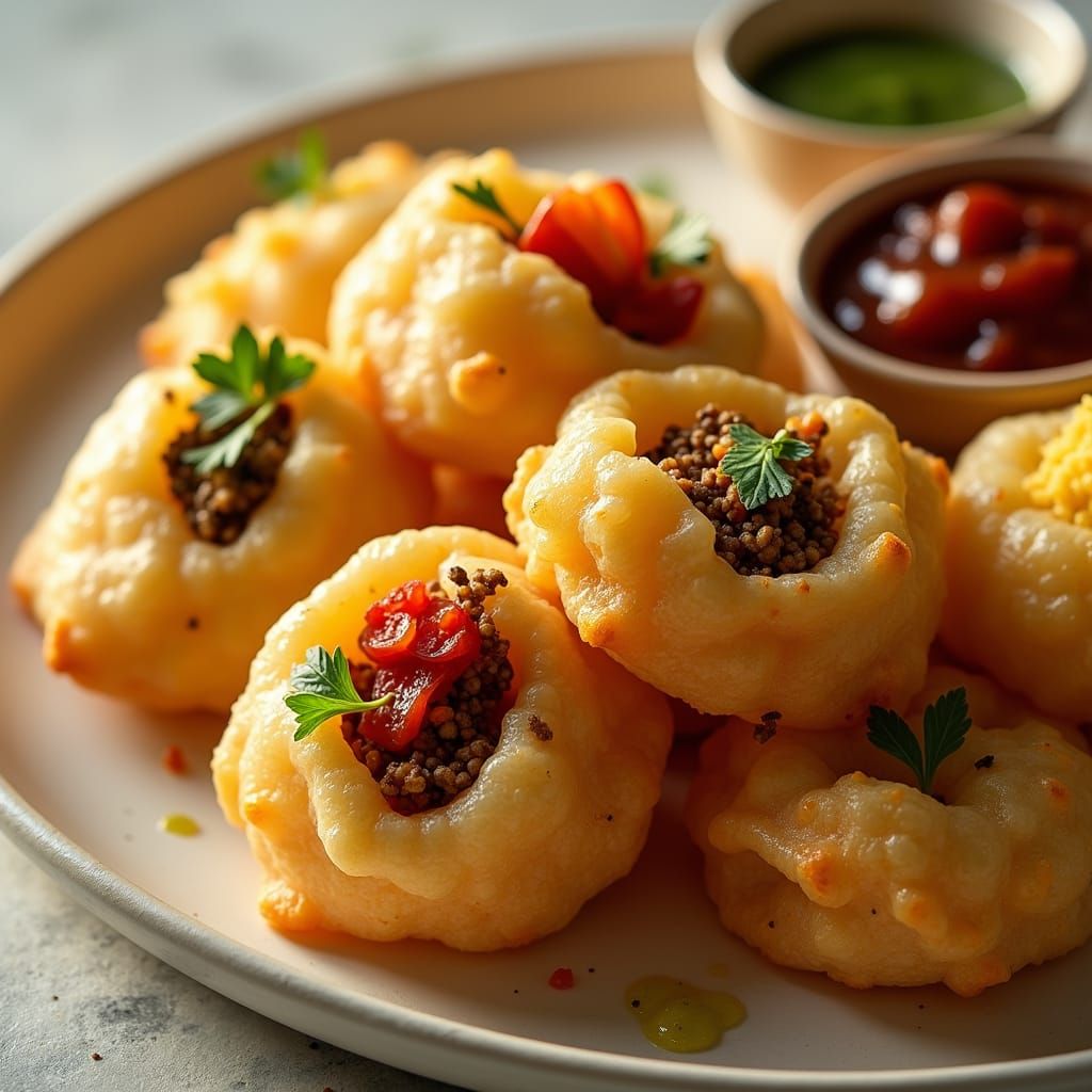 Golden Golgappa: An Appetizing Indian Street Food Delight