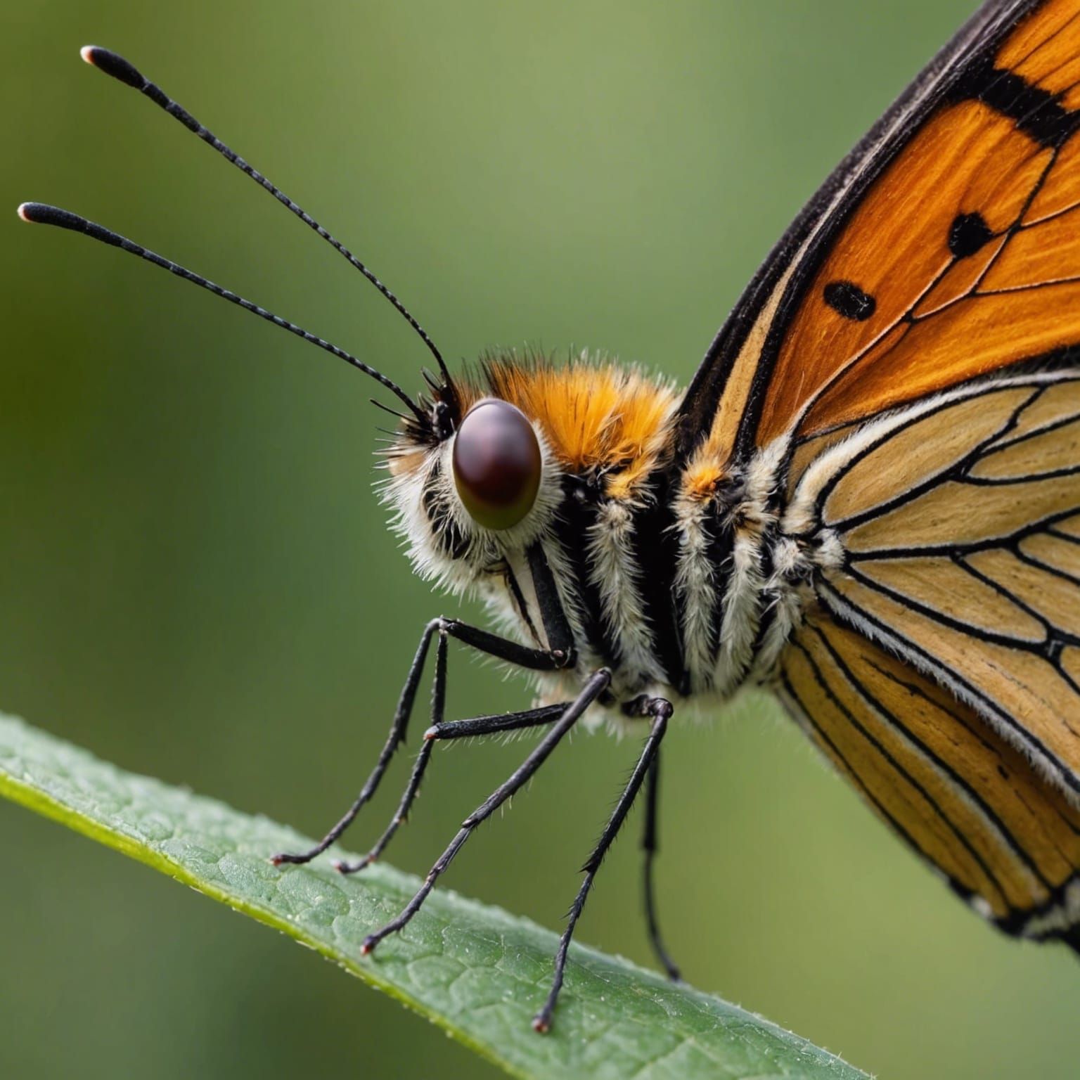 Detail of a Butterfly Proboscis