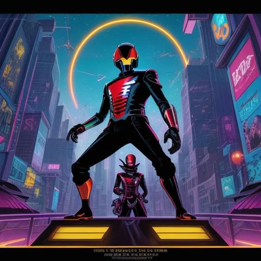 Daft Punk in Coruscant: Cel-Shaded Anime Concept Art